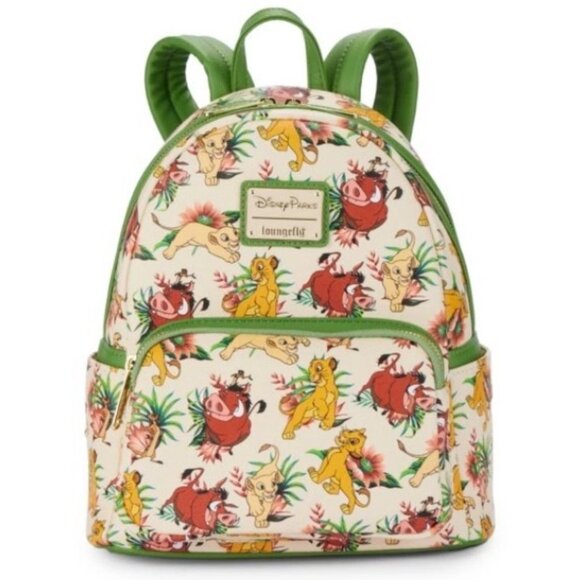 Loungefly Handbags - NWT Loungefly Disney Parks 2025 Lion King Timon Pumba Simba Mini Backpack